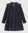 Girl's Long-sleeved Dress SMOKING blue