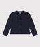 Cardigan en tubique matelassé enfant fille SMOKING blue