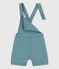 Babies' Coloured Denim Dungaree Shorts BRUT green