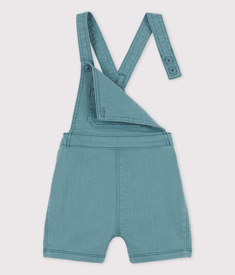 Babies' Coloured Denim Dungaree Shorts green