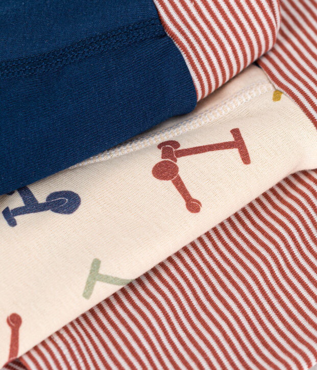 Children's Scooter Design Cotton Boxers - 3-Pack multicolor