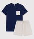 Boys' Midnight Blue Organic Cotton Short Pyjamas