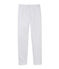 Girls' plain stretch cotton leggings Poussiere grey