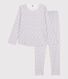 Pyjama imprimé fleuri petite fille en coton