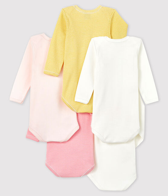 Baby girls' long-sleeved bodysuit - Set of 5 variante 1