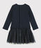 Baby girl's long-sleeved dress SMOKING blue
