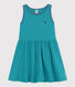 Girls' Sleeveless Striped Cotton Dress