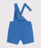 Babies' English embroidery Dungaree Shorts GAULOISE blue