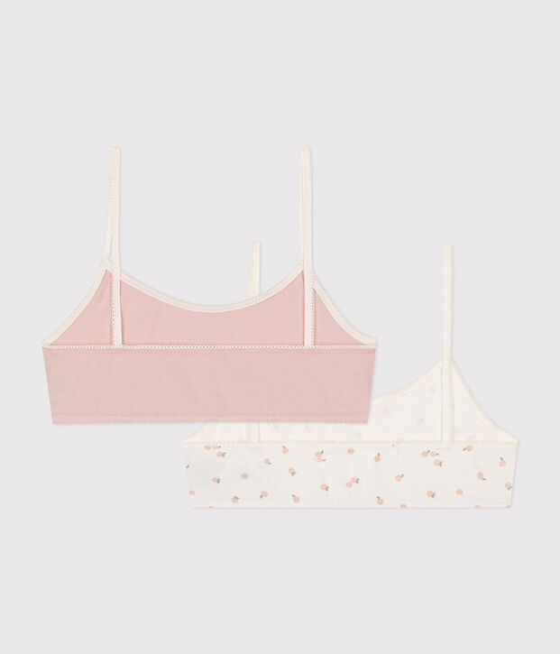 Children's cotton and elastane bra tops multicolor