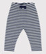 Babies' Striped Brushed Terry Towelling Trousers