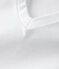 Women's Straight V-Neck Cotton T-Shirt ECUME white