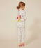 Children's' space fancy dress pyjamas in a cotton print MARSHMALLOW white/MULTICO white