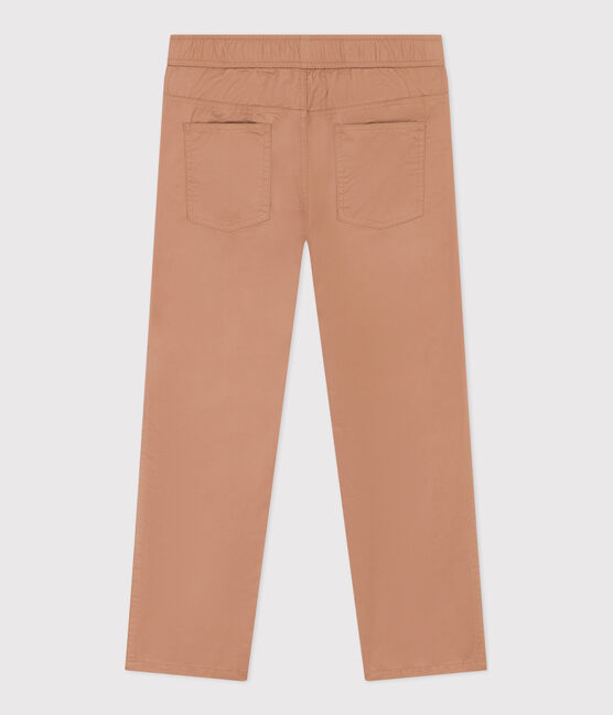Boys' Regular Cotton Serge Trousers VINTAGE beige