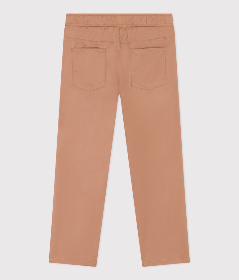 Boys' Regular Cotton Serge Trousers beige