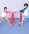 Boys' Beach Shorts RIYADH blue/MARSHMALLOW white