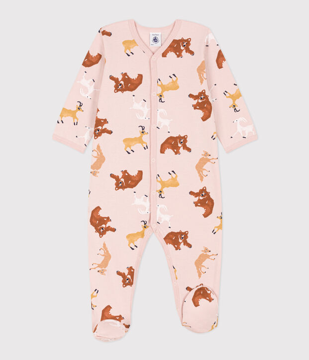 Animal Patterned Fleece Pyjamas pink/multicolor