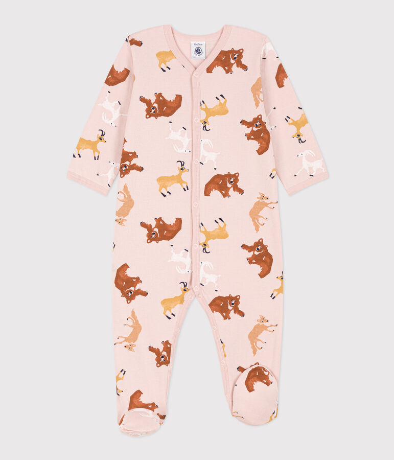 Animal Patterned Fleece Pyjamas pink/multicolor
