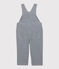 Babies' Canvas Dungarees SMOKING blue/MARSHMALLOW white
