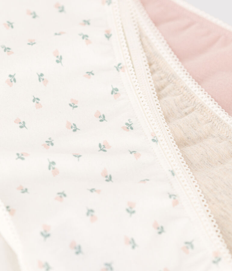 Children's Cotton and Elastane Hipsters - 3-Pack multicolor