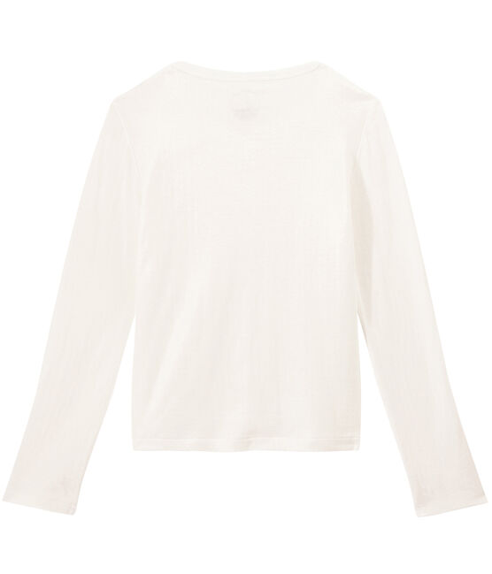 Women's extra-fine tube knit cardigan MARSHMALLOW white