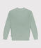 Women's Fisherman's Rib Cotton Pullover HERBIER green