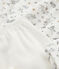 Girls' Velour Nightdress with Leggings MARSHMALLOW white/MULTICO white