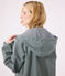 Iconic Recycled Fabric and Organic Cotton Raincoat THUYA green