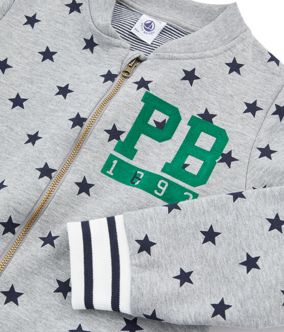 Boys' Baseball Coat SUBWAY grey/SMOKING blue