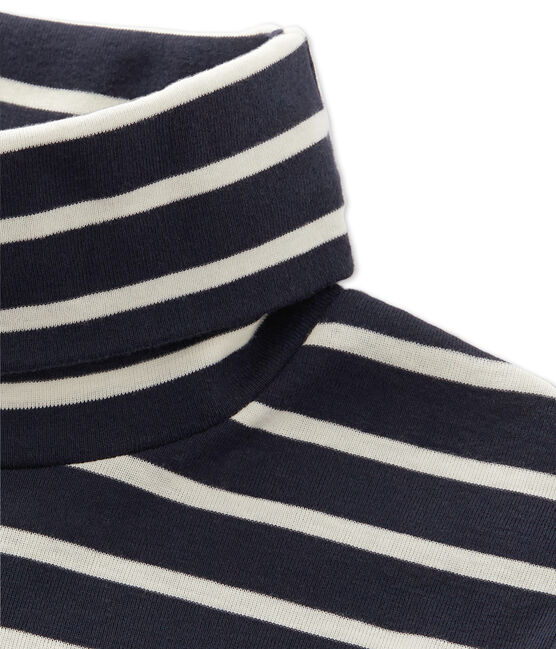 Iconic women's striped undersweater SMOKING blue/COQUILLE beige