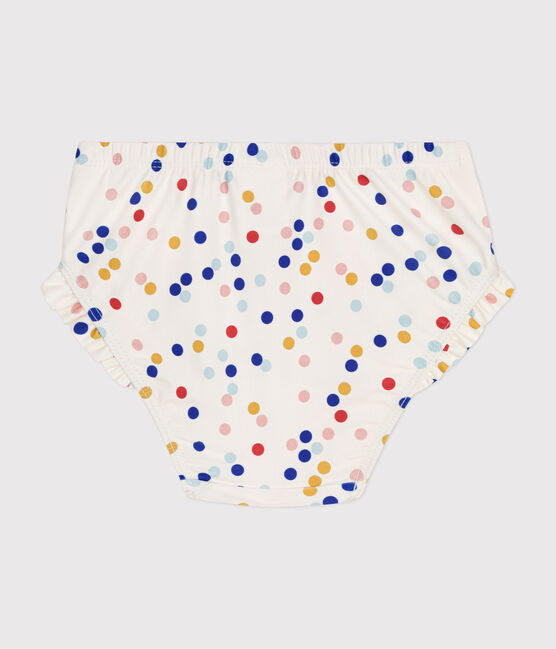 Babies' swim briefs MARSHMALLOW white/MULTICO white