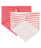 Set of 2 bandana bibs for baby girls variante 1