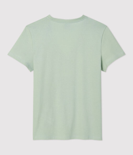 Women's Straight Fit Organic Cotton V-Neck T-Shirt HERBIER green