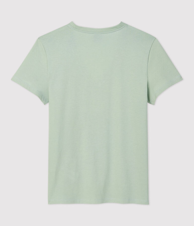 Women's Straight Fit Organic Cotton V-Neck T-Shirt green