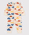 Babies' Footless Cotton Sleepsuit AVALANCHE white/MULTICO