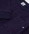 Children's long-sleeved plain cotton T-shirt SOIR