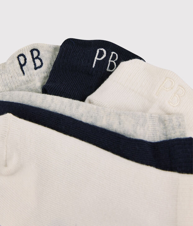 Unisex Children's Short Socks - 3-Pack multicolor