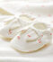 Babies' Square Bath Towel and Bootees Set in Terry and Organic Cotton MARSHMALLOW white/MULTICO white