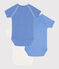 Wrapover Short-Sleeved Patterned Cotton Bodysuits - 3-Pack variante 1