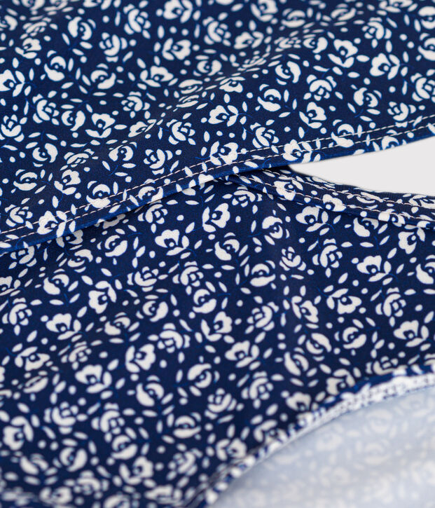 Girls' Two-Piece Printed Swimsuit blue/white