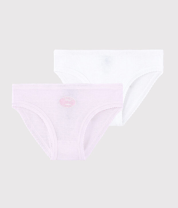Girls' Organic Cotton Briefs - 2-Pack multicolor