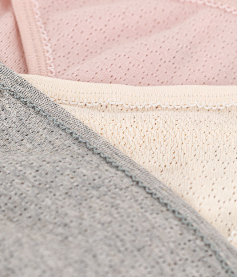 Women's Openwork Cotton Briefs - 3-Pack multicolor