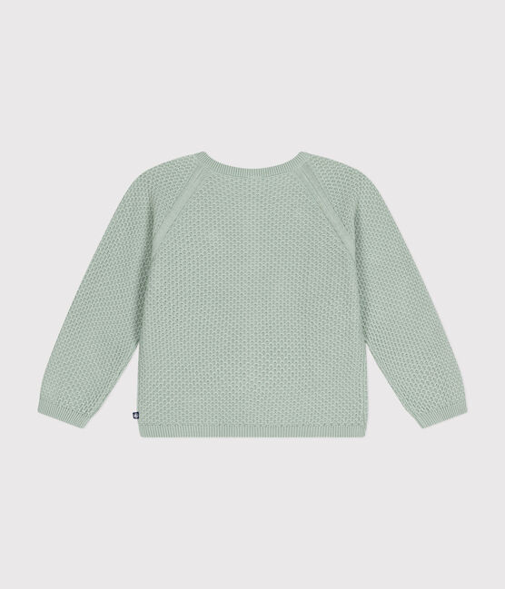 Girls' Cotton Cardigan HERBIER green