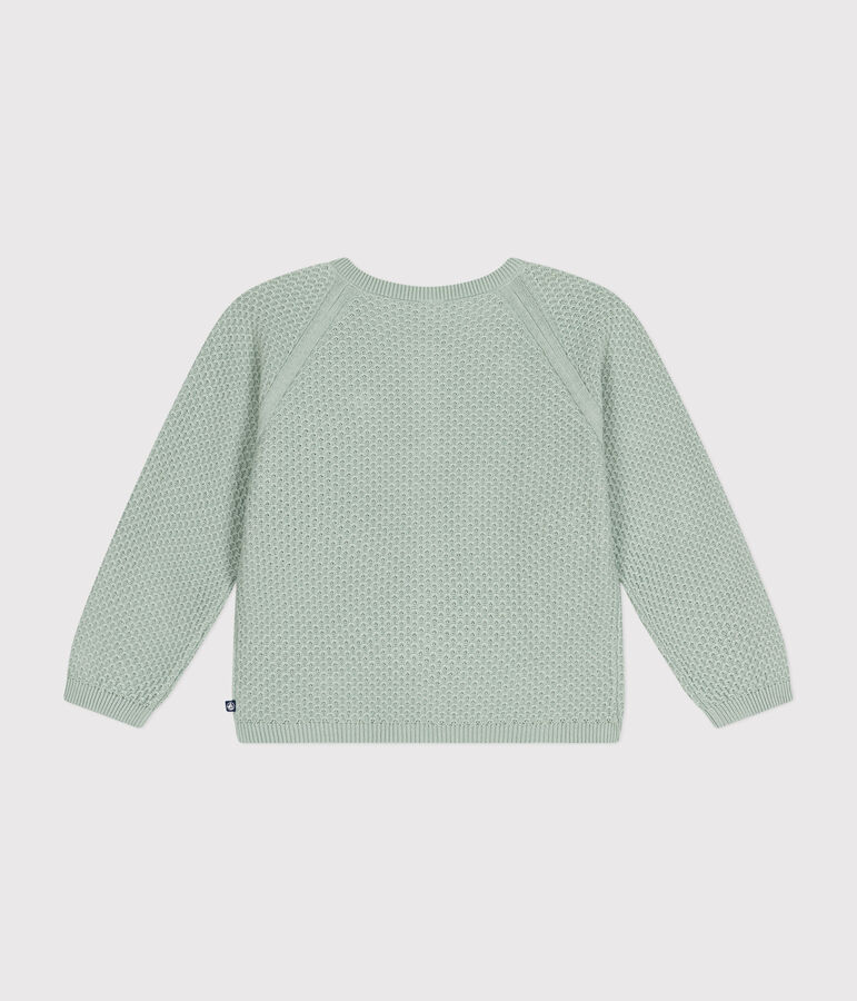 Girls' Cotton Cardigan green