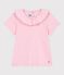 Children's short-sleeved plain cotton T-shirt pink