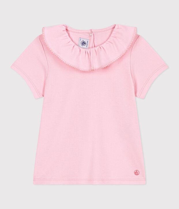 Children's short-sleeved plain cotton T-shirt MARQUISE