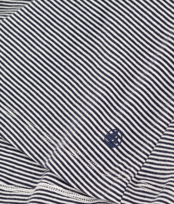 Women's Striped Babydoll Nightdress SMOKING blue/MARSHMALLOW white