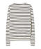 Women's striped cardigan COQUILLE beige/SMOKING blue