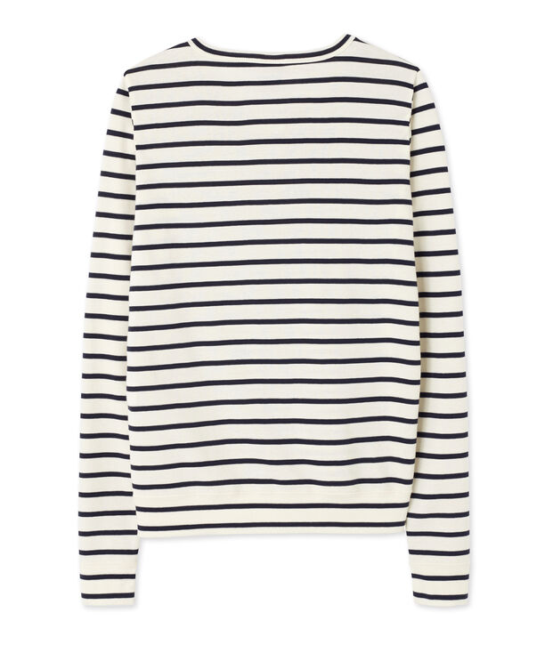Women's striped cardigan white/blue