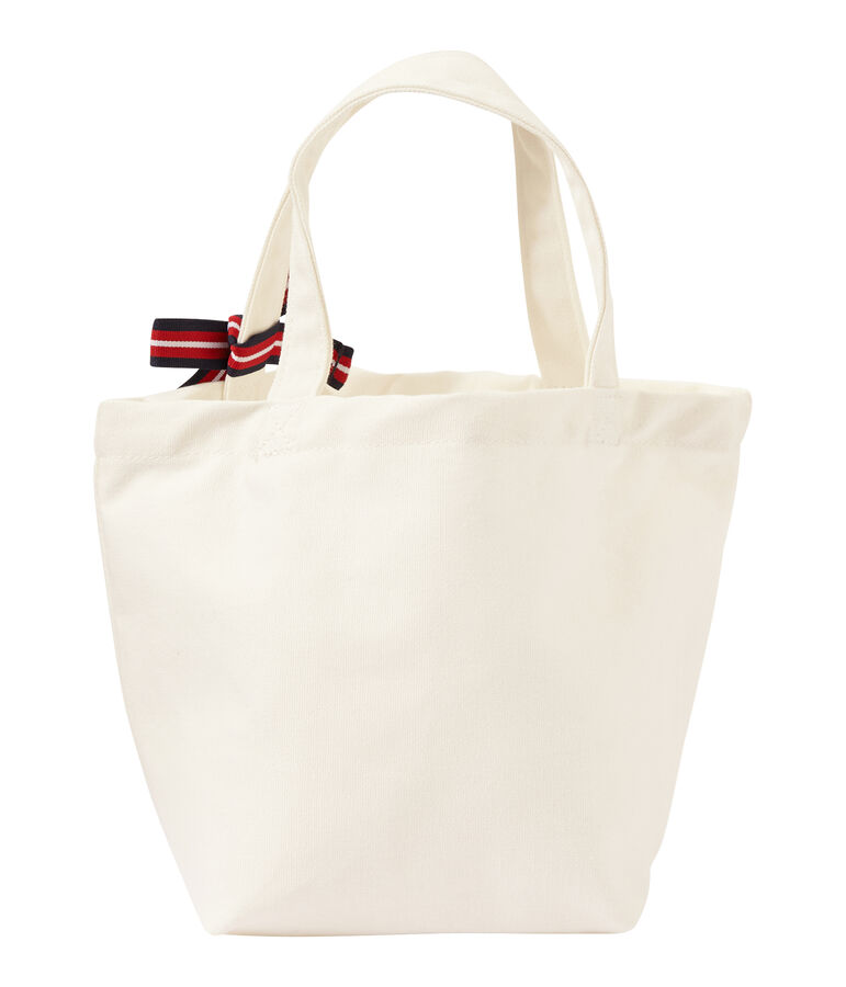 Girl's canvas bag white