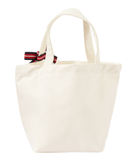 Girl's canvas bag MARSHMALLOW white